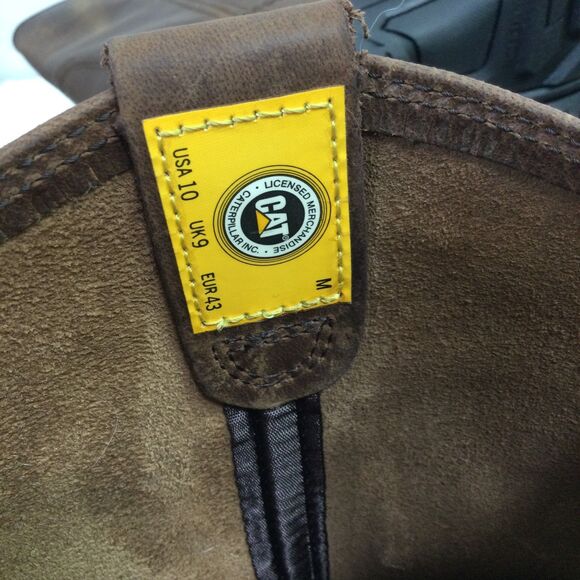 CAT Caterpillar P51034 Drawbar Pull-On Soft Toe Summer Brown Work Boots Shoes - Picture 9 of 12